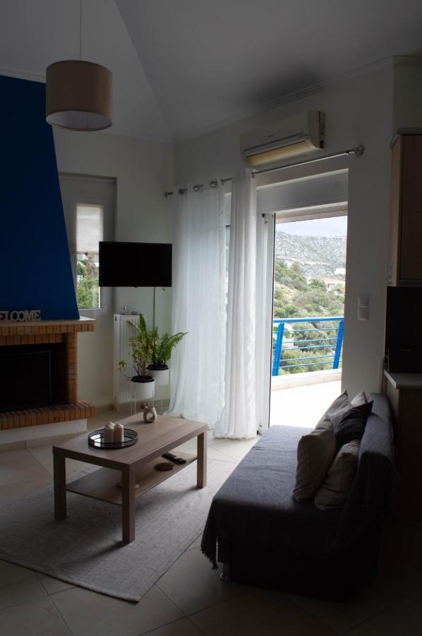 Ferienwohnung Blue And White Schinias Exterior foto