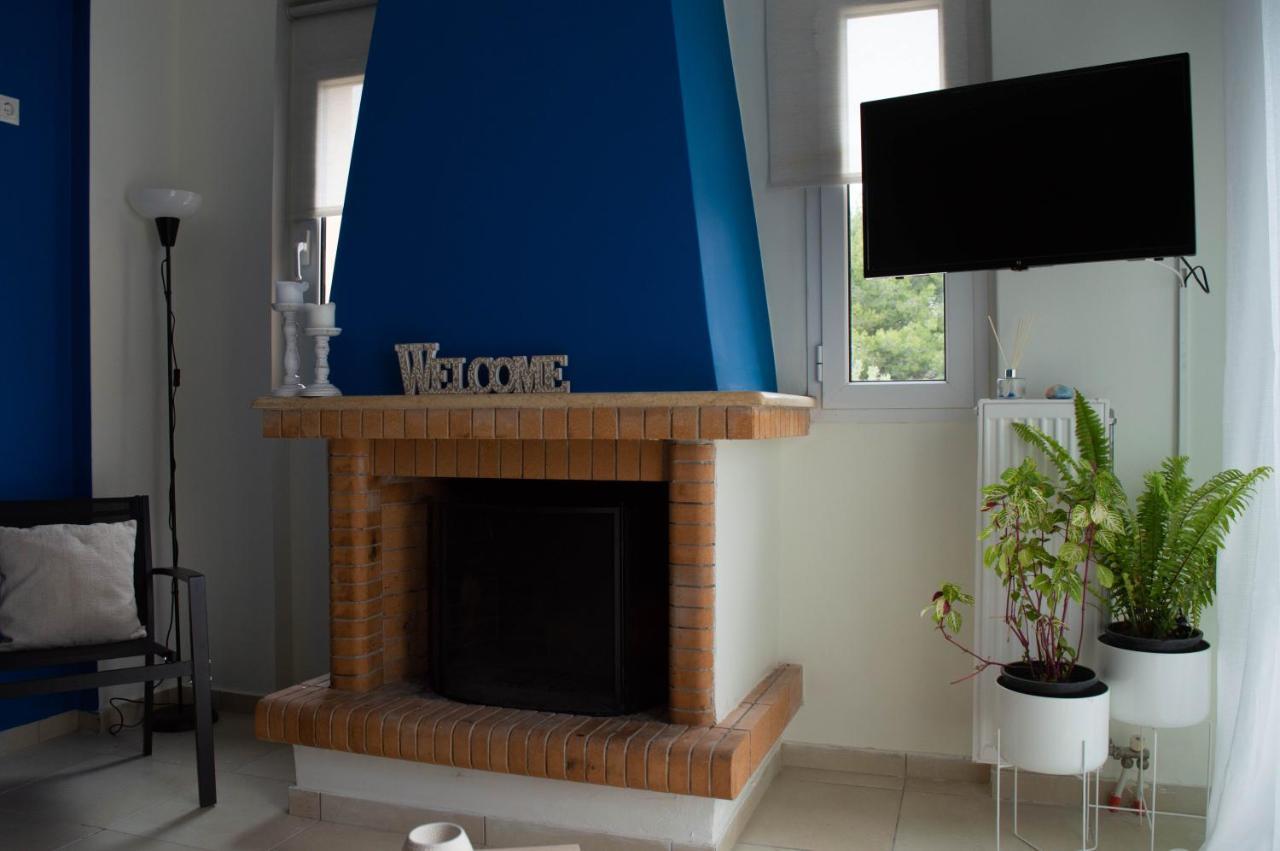 Ferienwohnung Blue And White Schinias Exterior foto