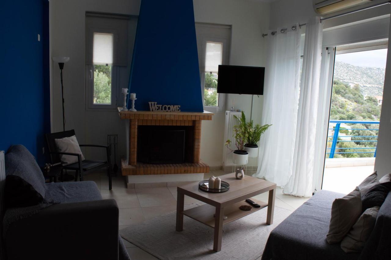 Ferienwohnung Blue And White Schinias Exterior foto